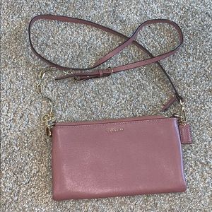 Coach cross body/wristlet combo